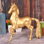 Brass Animal Horse Statue Feng Shui Decoration Idol