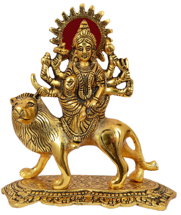 Nexplora Industries Pvt. Ltd. Metal Maa Durga Idol Sherawali Ambe Rani ...